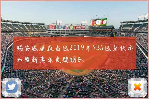锡安威廉森当选2019年NBA选秀状元加盟新奥尔良鹈鹕队
