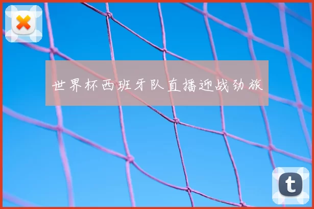 世界杯西班牙队直播迎战劲旅