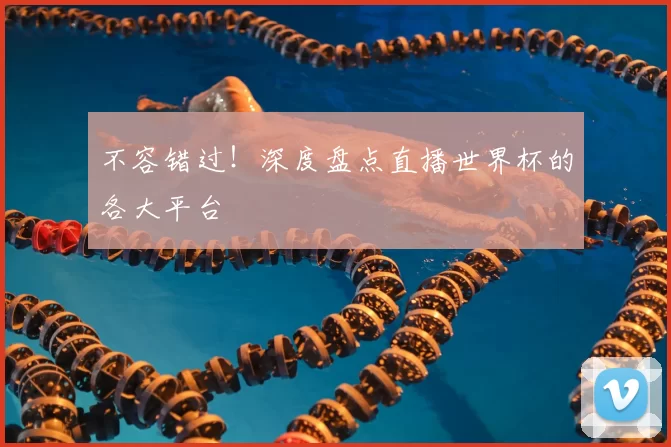不容错过！深度盘点直播世界杯的各大平台
